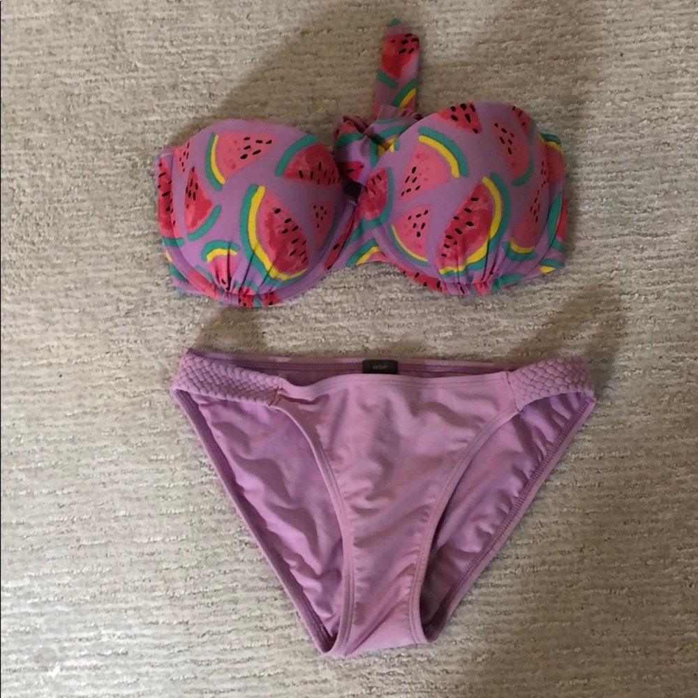 Aerie watermelon bikini WORN ONCE